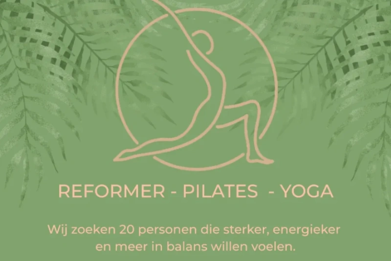 Healthstudio Adele – Reformer – Pilates – Yoga – Rosmalen Promotieposter van Healthstudio Adele in Rosmalen voor Reformer Pilates en Yoga groepslessen tot maximaal 8-10 personen